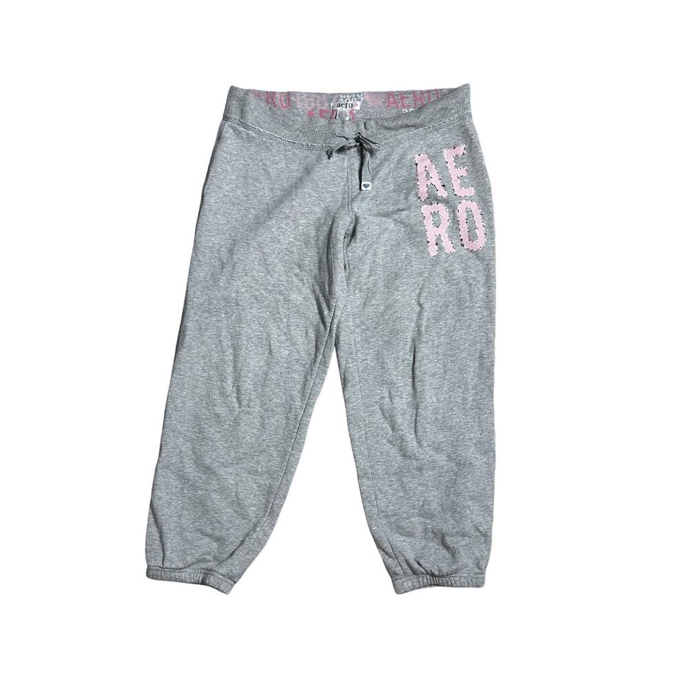 Y2K Aeropostale sweatpant jogger Pink heart AERO XS
